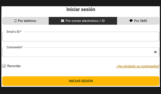 Presiona iniciar sesión Presiona iniciar sesión