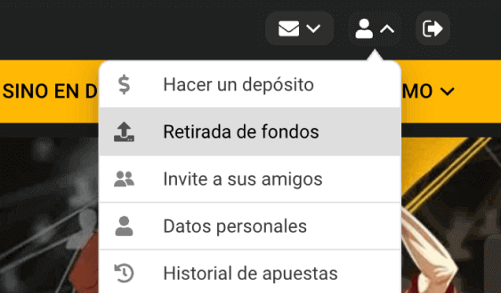 Cómo retirar en Melbet Ve a la sección “Retirada de fondos”